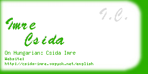 imre csida business card